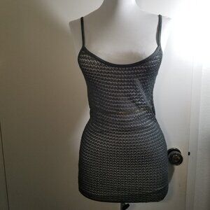 Lacoste brand top, dark green, size S